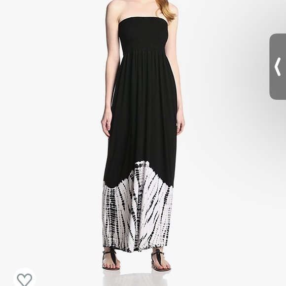 Karen Kane Smocked Strapless Tie dye maxi dress - Picture 4 of 4